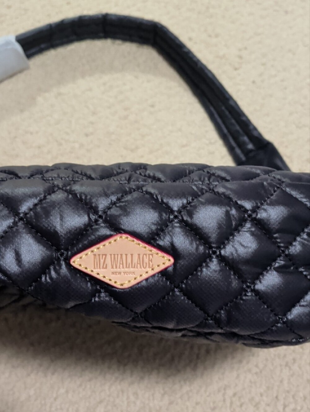 MZ Wallace Parker Deluxe Black Quilted Crossbody Shoulder Bag - Picture 5 of 12